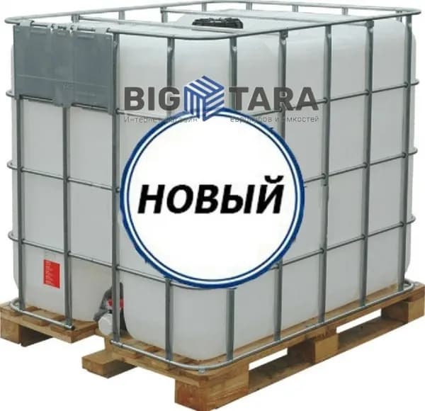 Еврокуб 1000 л, новый, заливная горловина 150 мм (новый поддон дерево) фото 5