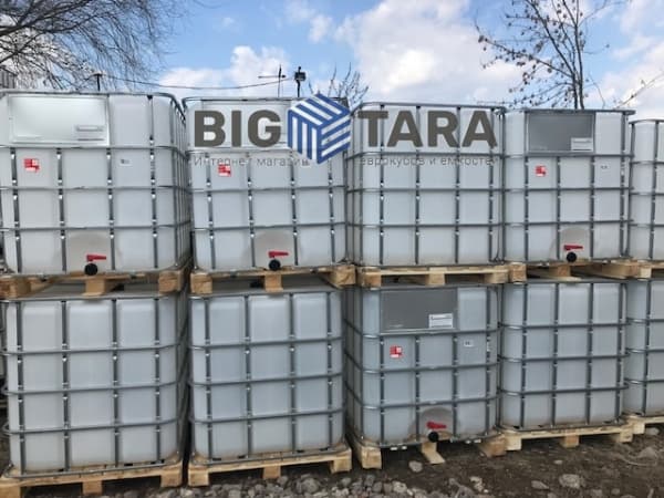 Еврокуб 1000 л, новый, заливная горловина 150 мм (новый поддон дерево) фото 3
