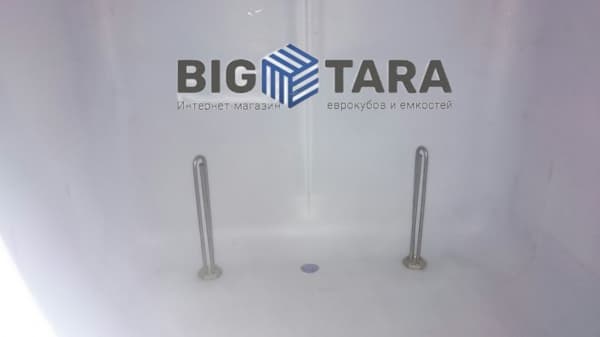 Еврокуб 1000 л, новый, с подогревом 2 тэна, заливная горловина 150 мм (поддон дерево) фото 2